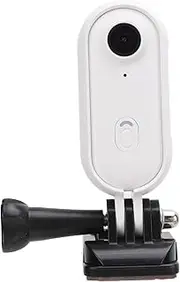 Bewinner New 4K 8MP WIFI Pet Collar Camera Kit | Wireless Wearable Action Camera | 120° Wide Angle Helmet Camera with Data Cable for Phone, Outdoor Sports (White)