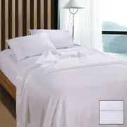 Ramesses 1100TC Egyptian Cotton Sateen Sheet Set White King