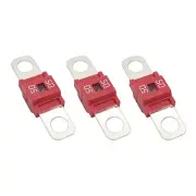 tPack of 3 AMI/Midi Fuse 50 Amp High Current Bolt-on Fuse 50A Red