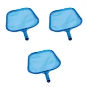 3pcs Pond Dredge Leaf Rake pool cleaning mesh fine mesh pool rake pool rakes