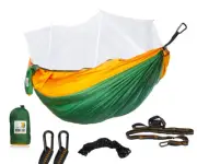 Ryno Tuff X-Large 2 Person Camping Hammock with Mosquito Net - Compact Double Ha
