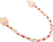 SUPVOX Parrot Rope Perch Cotton Climbing Stand for Birds Durable and Safe Training Accessory for Parrots Helps Maintain Healthy Claws Engaging Environment for Fun Play