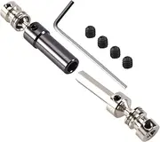 Gyorwst 1Pcs Metal Rear Center Drive Shaft CVD Transmission Shaft for 1:12 12428 12423 RC Car Short Course Desert Off-Road Titanium