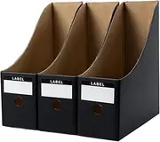 GRIRIW 3pcs Office Desktop Box Desktop Document Organizer Office Magazine Holder Desk Book Holder