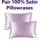 Bellissima & Mo 2 xLuxe Mauve 100% Satin Pillow Case