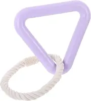 ifundom Interactive Dog Tug Durable Teething Ring with Bungee Rope for Dogs Safe Lightweight and Wear Resistant Chew for Healthy Teeth and Fun Playtime