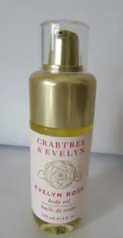 Crabtree & Evelyn Rose Scented Body Oil 4 oz with Pump New
