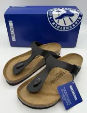 Birkenstock Gizeh BS Black Sandal EU 38 L 7.0-7.5 245 MM Regular Fit Leather