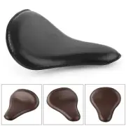 13 1/2"x12" Solo Slim Black Large Leather Seat For Harley Bobber Chopper Custom