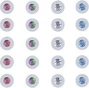 Binxind 25 Pcs LED Coaster Round Flash Cup Mat Sticker Lights for Wine Liquor Bottle, Drinks, Bar
