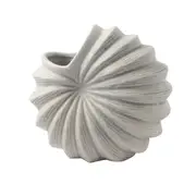 Home Decor Modern Abstract Craft White Tabletop Ceramic Vase 21.6*11*19.3 cm