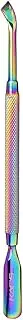 Rainbow Stainless Steel Nail Cuticle Pusher Double Ended Cuticle Remover Cleaner Manicure Pedicure Tool