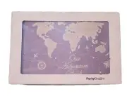 "OUR ADVENTURE BOOK" WOODEN COVER HIGH QUALITY SCRAP BOOK By Party Kingdom NEW