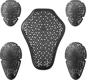 ILM CE Armor 5-PC Level 1 Back Elbow and Shoulder Protector Pads Inserts for Motorcycle Jackets Model P-EKB