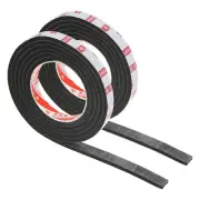 5/8"W x 1/5"T x 6.6Ft EVA Double Sided Foam Tape, 2Rolls, Black