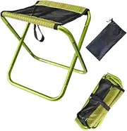 LDDCVRYAZ Outdoor Folding Stool, Ultralight Portable Folding Camping Stool, Fishing Hiking Backpacking Travelling Outdoor Little Stools, 600D Oxford Cloth + Mesh with Carry Bag Large Size: 11.8L 10W 1/73 (Colo, 456456