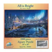 SUNSOUT INC - All is Bright - 1000 pc Jigsaw Puzzle by Artist: James Meger - ...