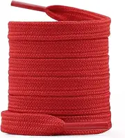 [WEGOODZF] Flat Trainer Shoe Laces: 9MM Wide Double layer Holow Thick 16 Colours Shoelaces 2 Pairs Replacement Shoelace for Kids Adults Boots Football Shoes