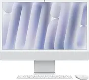 Apple 2024 iMac (24-inch, Apple M4 chip with 8-core CPU and 8-core gpu, 16GB Unified Memory, 256GB) - Silver