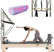 Pilates Reformer with Tower, Pilates Reformer Machine for Home Gym Workout Equipment with Full Set of Accessories