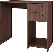 BRV Computer Desk with 2 Drawers and 1 Compartment, Brown Made in Brazil BC 38-164
