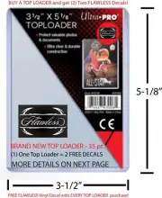 TOP LOADER STICKERS FLAWLESS PANINI FLAWLESS Cards FREE PANINI FLAWLESS DECALS