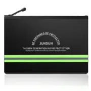 JUNDUN Fireproof Document Bags,14.2”x 10.0”Waterproof and Fireproof Money Bag...