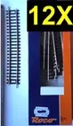 H0 - 12X Roco 42430 Curved Track R20 R=1962mm 5° Model Train Parts Nos