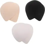 [BESTYASH] Breast Pads Bra Padding Inserts Set 3 Pairs Soft Latex Cotton Bra Pads Teardrop Shape for Comfort