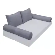 |SLIPCOVER ONLY| S1 Outdoor Bolster Backrest Pillow Covers Same Piped Full AD001