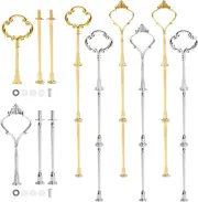 Gukasxi 8 Sets of 3 Tier Cake Plate Stand Handle Cake Stand Hardware Handle,