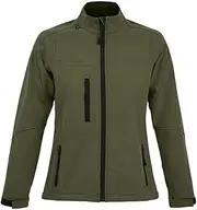 [SOL'S] SOLS Womens/Ladies Roxy Soft Shell Jacket (Breathable, Windproof And Water Resistant) (UK Size: L) (Dark Green)