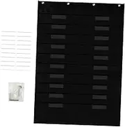 Angoily Over The Door Classroom Storage Bag Stylish Wall Pocket Organizer for Documents Mail and Magazines Easy Installation Efficient Space Utilization Black