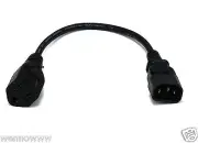IEC Male to Edison Style Female AC Power Cord Adapter