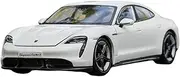 Scale Finished Model Car 1:24 Alloy Diecast Static Simulation Metal Car Model for Porsche Taycan Turbo S 718 918 Toy Gift Miniature Replica Car(Taycan White)