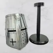 Templar Crusader Knight Armor Helmet with Free Display Stand