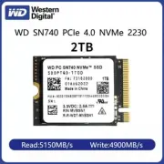 Brand New -WD SN740 2TB SSD M.2 2230 NVMe PCIe Gen 4x4 SSD for Suface Pro Laptop