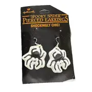 NOS Hallmark EARRINGS Halloween Vintage Spider 80s Rare Googly Eye Puffy