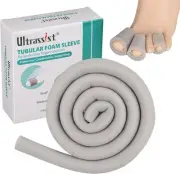 Toe Sleeve with Overlap Large Size 1" Inner Diameter 36" Roll, Grey Sponge To...