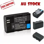 1/2x LP-E6 E6N Battery for Canon EOS Camera 5D 7D 60D Mark II 6D 70D 80D 5D2 5D3