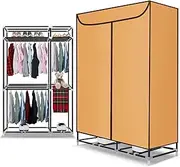 Electric Clothes Dryer Indoor, 3 Tier Heated Clothes Airer 50Kg/110lbs Great Capacity Electric Drying Rack 2400W Low Energy Clothes Airer Wardrobe Dry Soon with 180 Min Timing for All Fabrics,Beige