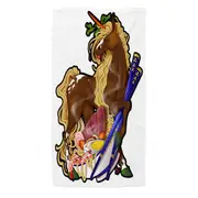 Ramen Noodles Chopsticks Funny Unicorn Beach Towels Medium Large Extra Large