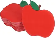 COMPUKAS 100pcs Back to School Supplies: Red Apple Shaped Napkins - Teaser Tissue Classroom Decorations - Disposable Paper Napkins - End of School Party Supplies