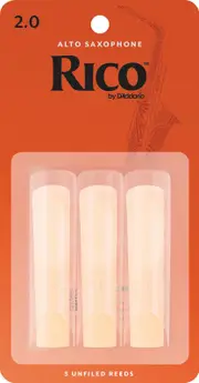 Rico Alto Sax Reeds, Strength 2.0, 3-pack