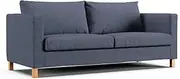 Comfort Works Custom Karlstad Sofa Covers, Replacement for IKEA Karlstad 3-Seater Sofa (Navy Blue)