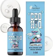 Purifect CEO of H2O Hyaluronic Acid 100 Facial Serum with Vitamin E Oil, Hyaluronic Acid Serum for Face Moisturises Dehydrated Skin, Leaves Young Skin Nourished and Glowing 30ml