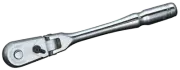 Nepros NBR290F, 1/4" Sq. Flex-Head Ratchet Handle (90-Tooth)