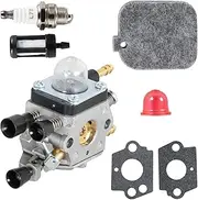 BG55 BG85 C1Q-S68G Carburetor Kit Replacement for Stihl BG45 BG46 BG65 SH55 SH85 4229-120-0606 Leaf Blower with Air Filter Gasket
