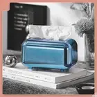 HG (Blue)Tissue Storage Box Electroplated Magnetic Retro Built In Spring Facial