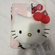 Hello Kitty Oversized Blanket And Pillow Set New